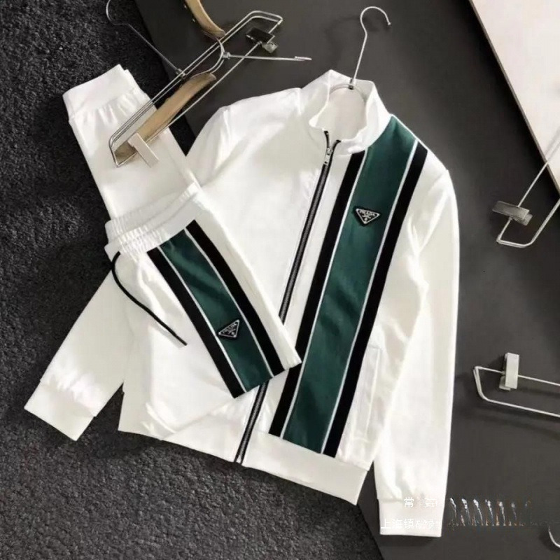 Luxury Brand Designer Clothes 2025 Light Luxury New Men's Casual Suit Jacket Trendy Jacket Long Pants Fashion Two-Piece Sports Suit
