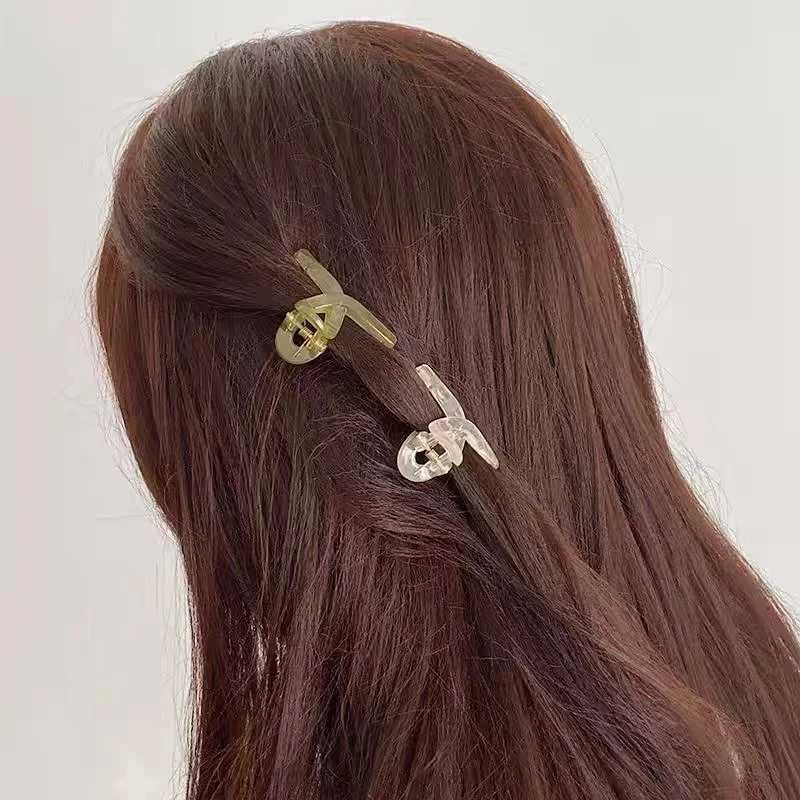 4PCS Jelly Small Grab Clip Simple Hair Clip Forehead Bangs Clip Female Side Broken Hair Organizer Clip Headdress New Hair Card H260326