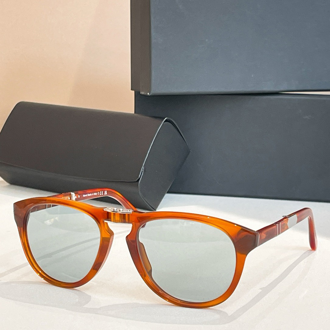 Fold-Sunglasses For Men Women Fashion 714 Summer Designer Stylish High Street Catwalk Style Anti-Ultraviolet UV400 Oval Acetate Full Frame Glasses Random Box