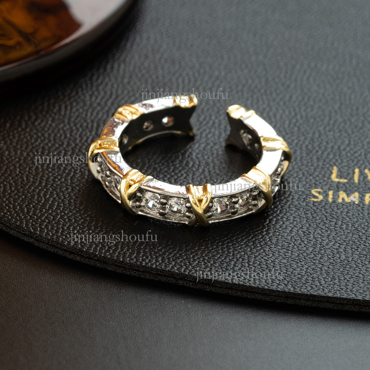 Designer Jewelry Set Luxury Brand Women's Personalized Buckle Haoshi Necklace Bracelet Ring Earring Set Lucky Goddess Trendy Clothing Accessories