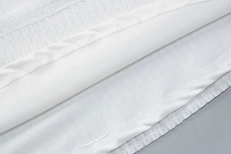 Dulzura Women 2026 Spring Autumn Long Sleeve Streetwear Club Bodycon Basic White Mini Dress Wholesale Items For Business M260326