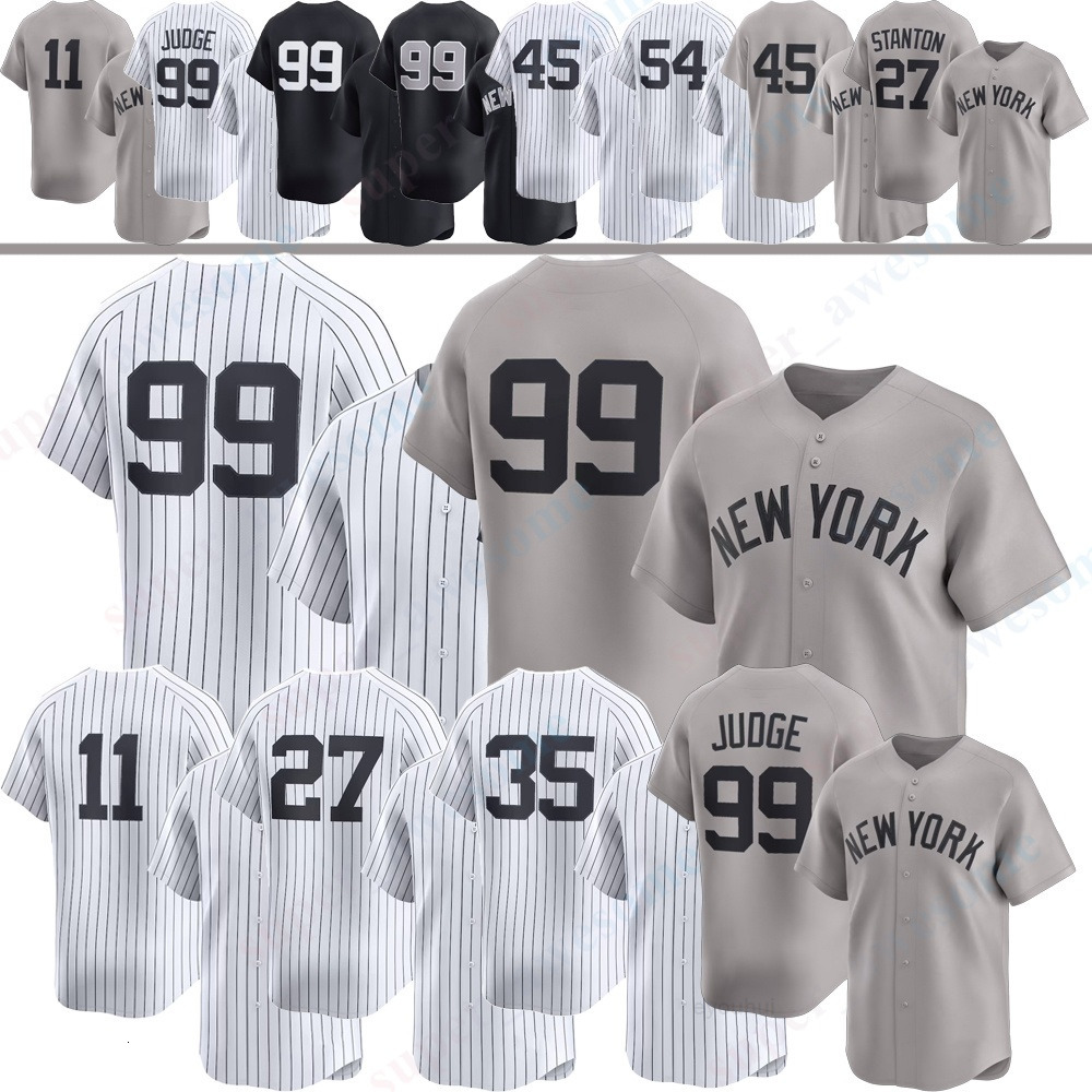 Aaron Judge Baseball Jersey 27 Stanton Anthony Volpe Gerrit Cole Chisholm Jr Wells Cody Bellinger Cam Schlittler Max Fried Cabrera Ben Rice JETER RIVE