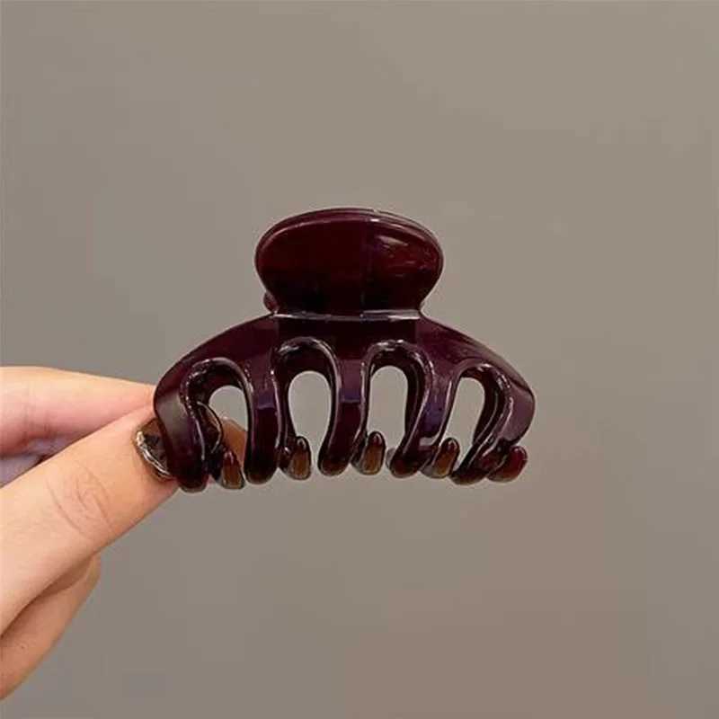 Elegant Solid Small Pumpkin Hair Claw For Women Girls Sweet Hair Ornament Claw Clip Hairpin Hair Clip Fashion Hair Accessories H260326