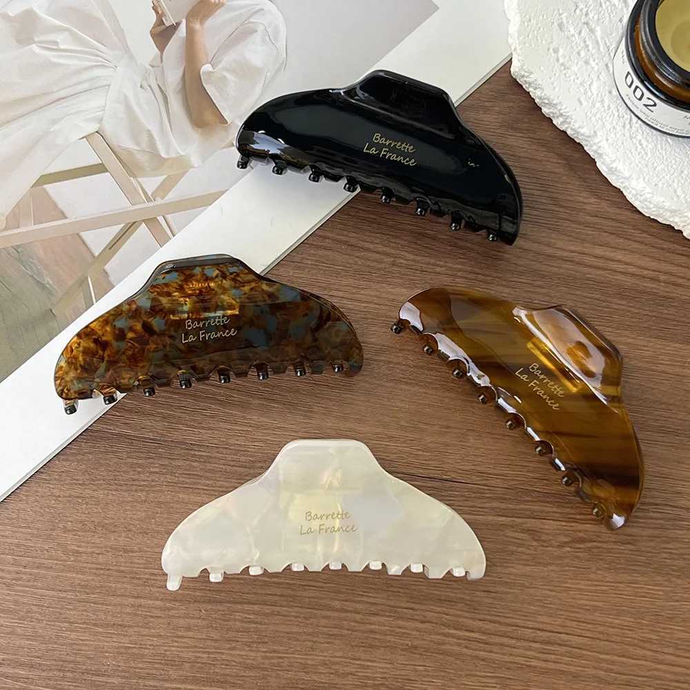 1pc New retro grip clip with premium texture back of head hair with shark clip temperament hair clip hair accessory headwear H260326