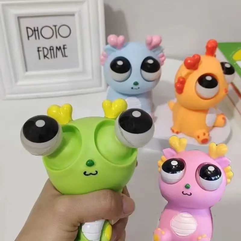 Creative Pop-up Big Eye Dragon Sensory Decompression Kid Gift Eye Dragon Dinosaur Squeeze Gazes To Vent Funny Stress Relievers H260326