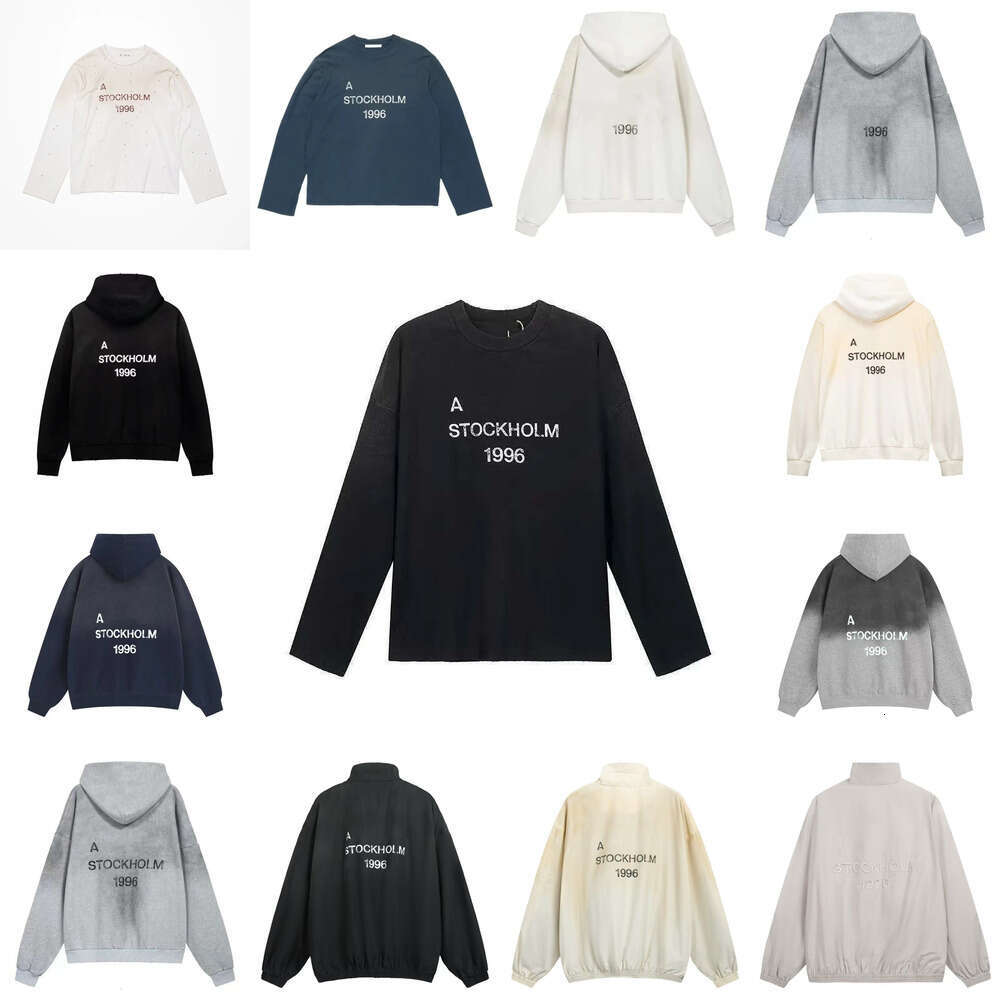 Men's Long Sleeve Washed Graphic Tee Hoodie, Casual Fashion for Daily Outfit