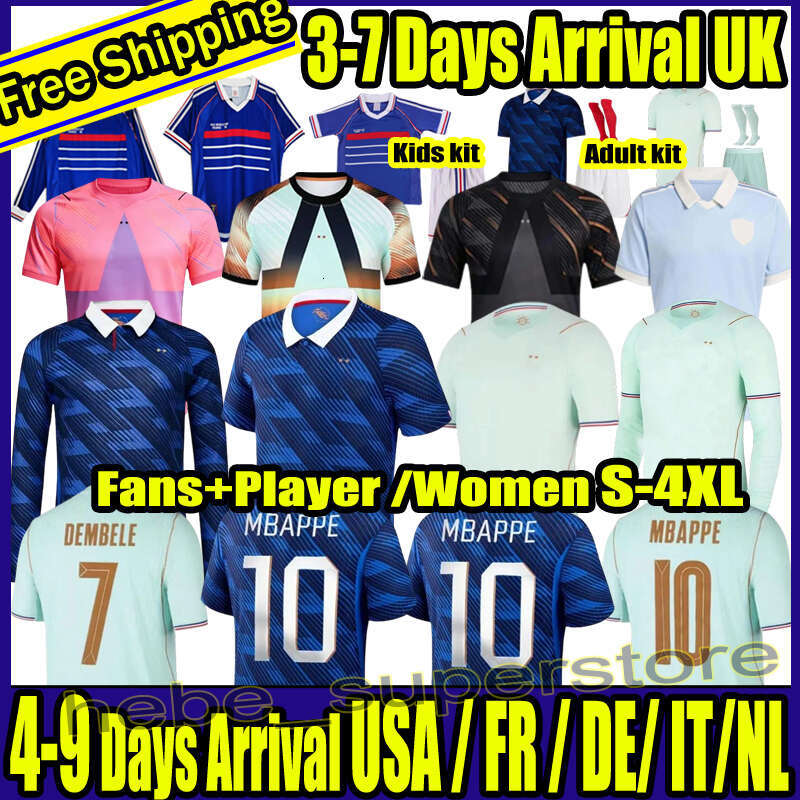 S-4XL France jersey world cup 2026 French Soccer Jerseys MBAPPE GIROUD DEMBELE EKITIKE Olise GRIEZMANN Kids Women retro Football tops Shirt maillot de foot