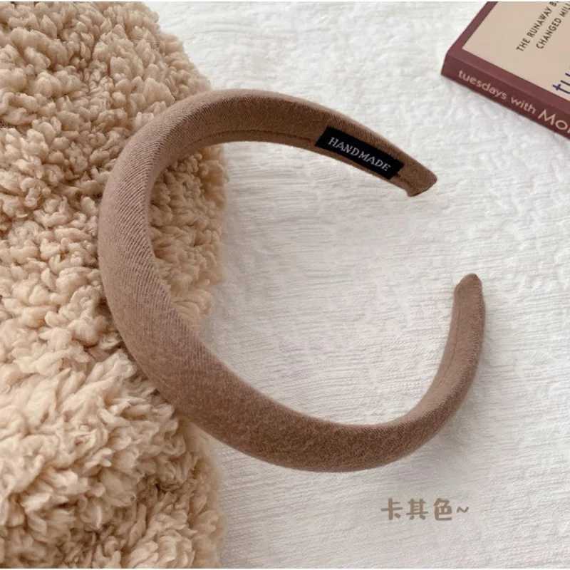 1 high skull top wide edge sponge head band autumn and winter face hair band female hair simple hair band diy hair accessories D260326
