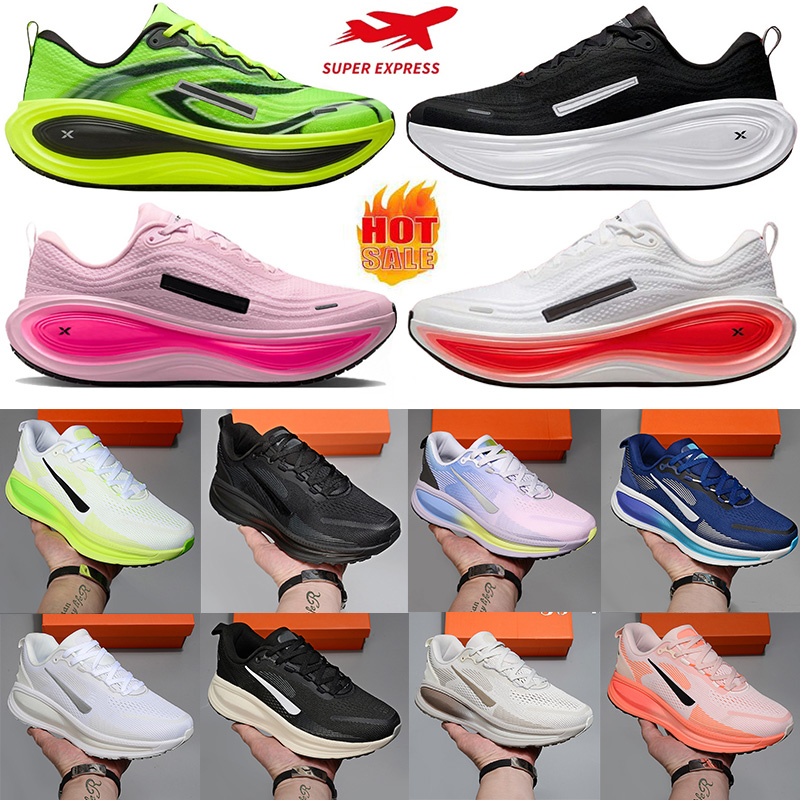 New Vomeros 18 Plus running shoes men women thick sole ultralight sneakers outdoors comfortable designer sports shoes triple black white gray trainers eur 36-45