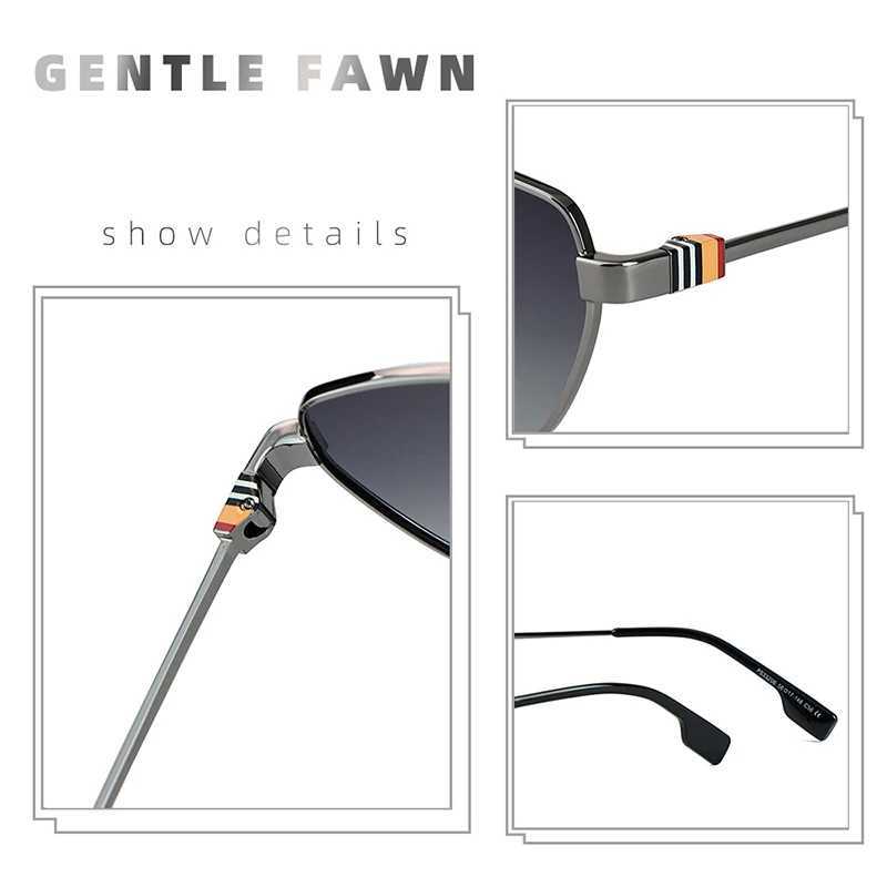 New Fashion Metal Polarized Glasses Retro Conical Driving Travel Optical Prescription Sun Protection Sunglasses Women PS33206 D260326