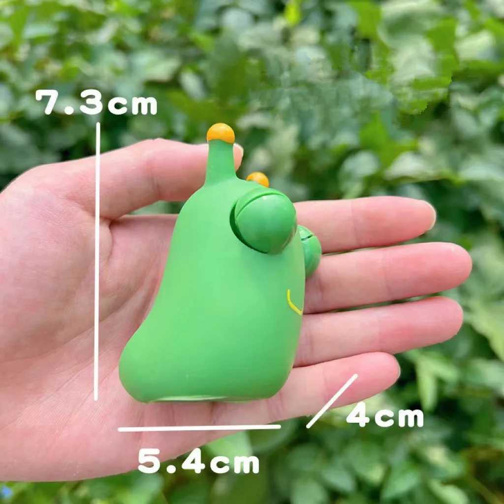 Creative Funny Eyeball Burst Squeeze Toy Green Eye Caterpillar Pinch Toys Adult Kids Stress Relief Fidget Toy Panda Doll Toy H260326