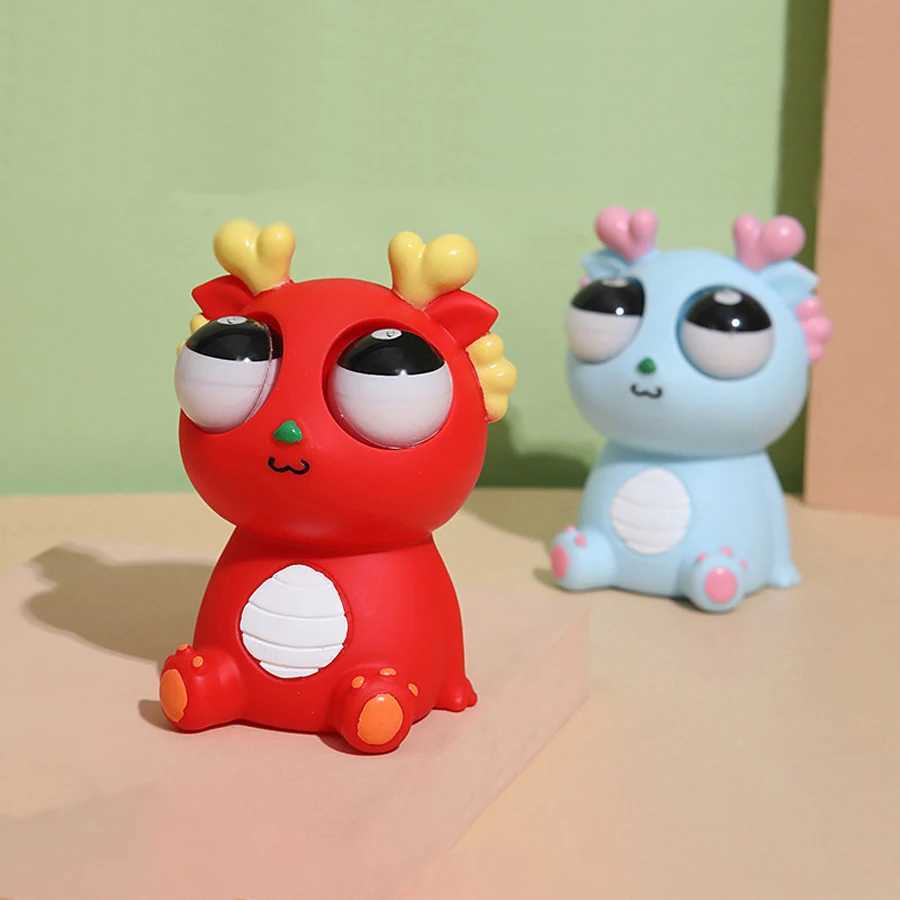 Squeeze The Head Pop The Eyes Weird Satisfying Dragon Fidget ToyPop-Out Eye Dragon Squeeze Toy Stress Reliever H260326