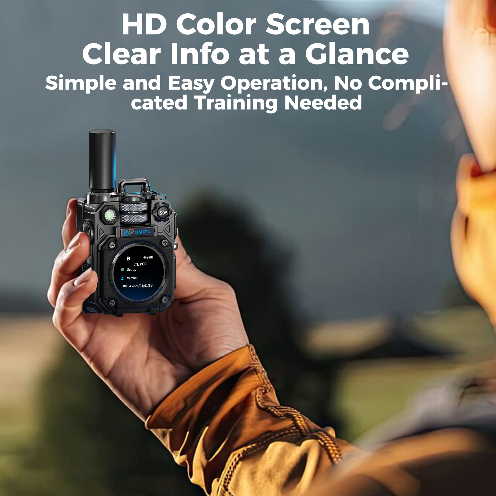M10 Global Walkie Talkie Unlimited Range, 4G LTE Long Distance Two Way Radios, SOS Flashlight, AES256 POC PTT Radio for Outdoor Travel