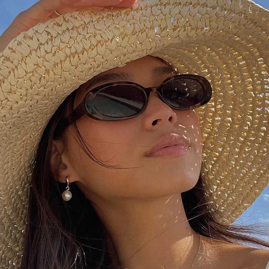 New Fashion Women Sunglasses Elliptical Small Frame Man Retro Personalized Sun Glasses Trend Outdoor Anti Uv Eyeglasses Uv400 D260326