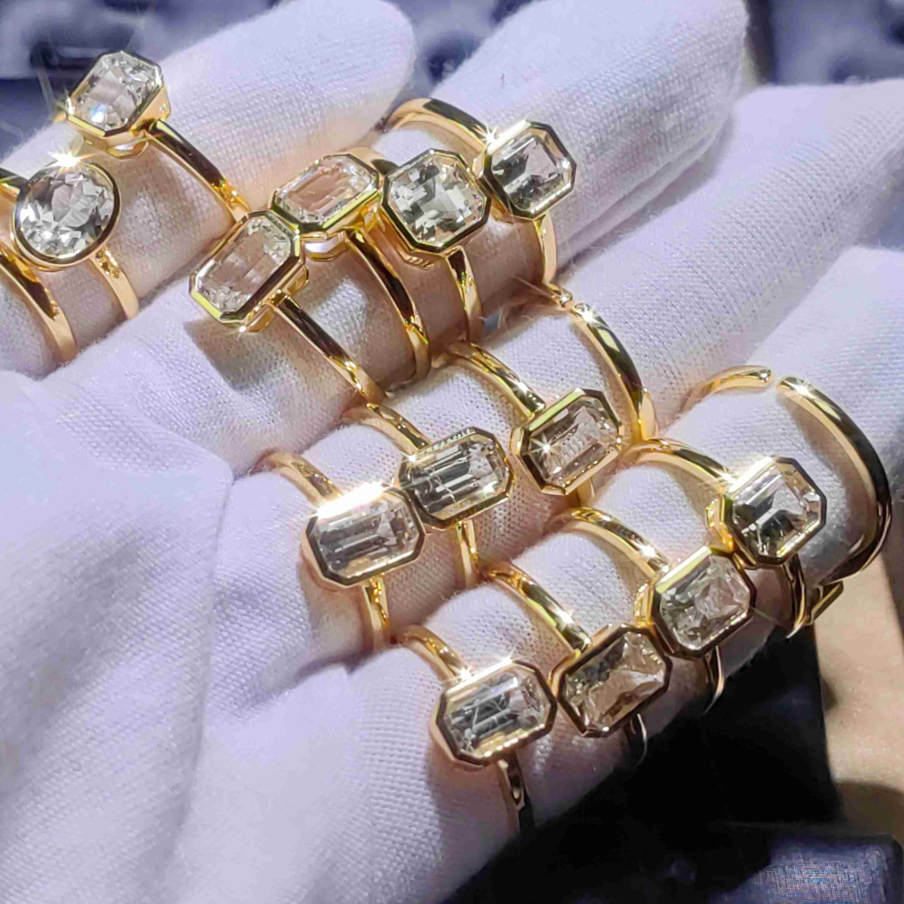 Professional Jewelry Factory Custom 1CT 2CT 5CT Lab Grown Diamond Ring 14K 18K Gold Engagement Wedding Party Gift IGI Certified