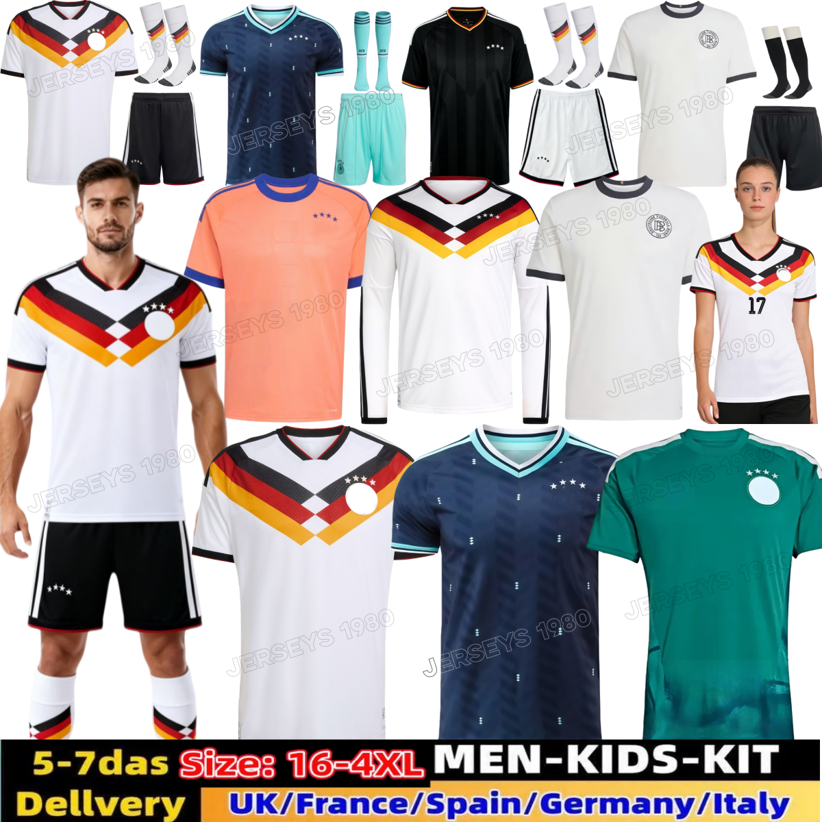 2026 World Cup germany soccer jerseys MUSIALA 2026 2027 KIMMICH SANE KROOS FULLKRUG football Shirt HAVERTZ MULLER WIRTZ FUHRICH NEUER goalkeeper men kids kit 3XL 4XL