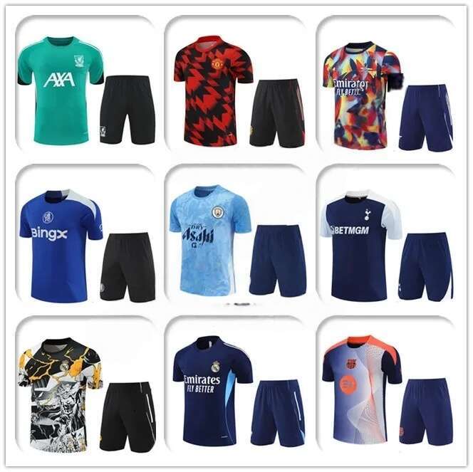 2026 27 Soccer Jersey men and kids tracksuit trainingspak Short-sleeved Vest football shirt Kids Child kit jersey 2668