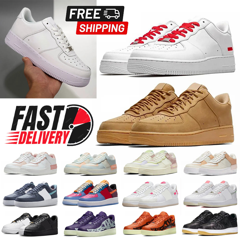 free shipping with originals box running shoes white black panda utility flax wheat mens trainers deisgner outdoor sports sneakers men womens walking jogging 36-45