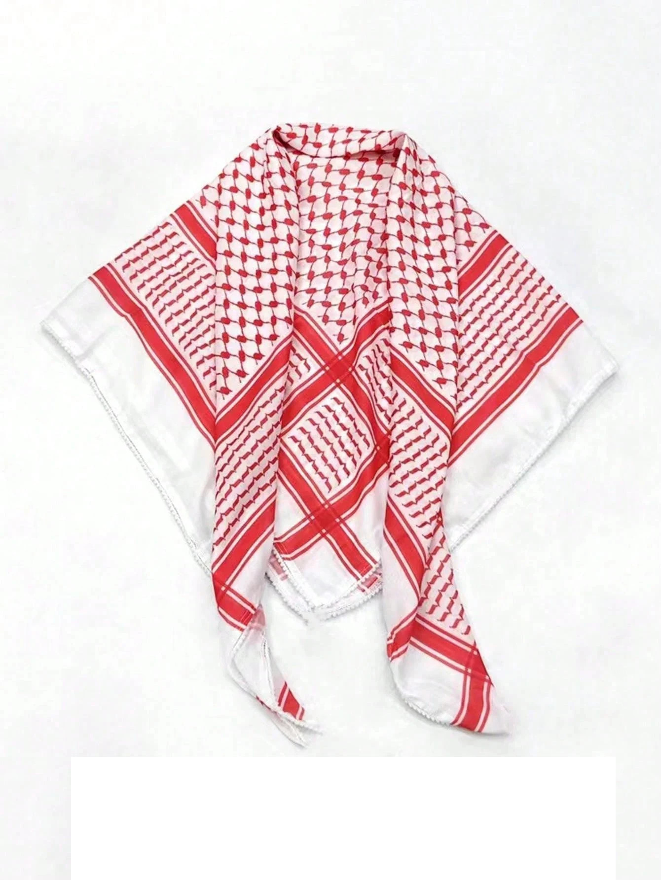 Arab Shemagh Muslim Keffiyeh Head Wrap Tactical Desert Neck Scarf Military Shawl Arabic Headwear with Agal Rope 260326