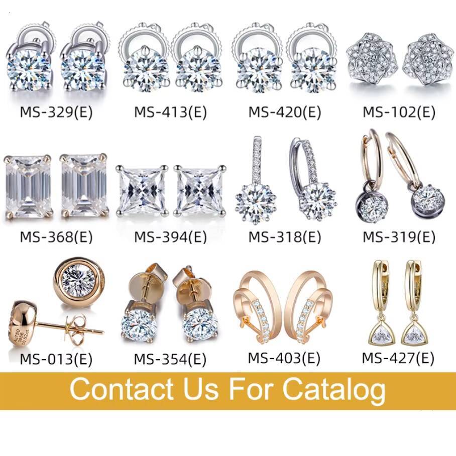 Lab Grown Diamond 18k Gold Custom Earrings Jewelry Custom Stud Earrings Jewelry