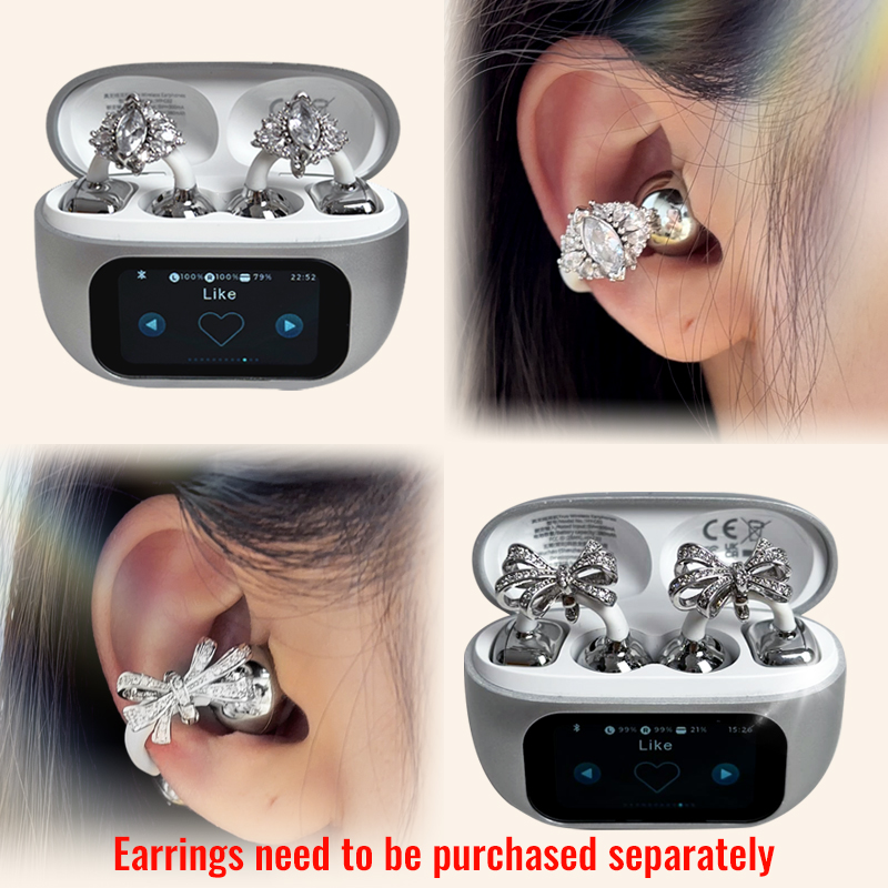 MGALL HY-C02 LED Power Display Earphones Wireless Bluetooth Headphones Mic Noise Cancellation Stereo Sound Earphones