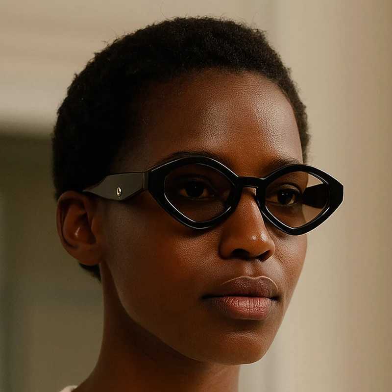 Cycling 2pcs Fashion Polygonal Shaped Womens Sunglasses Vintage Small Frame Punk Hip-hop Sun Glasses Outdoor Travel Eyewear D260326