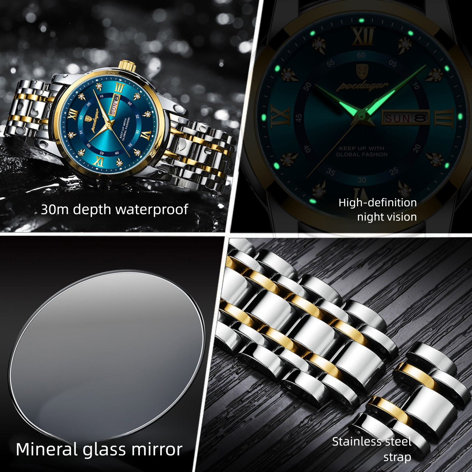Swiss Brand New Waterproof And Luminous Men's Wristwatch - Designer Watch - Quartz Watch - Outdoor Sports Wristwatch - Luxury Watch