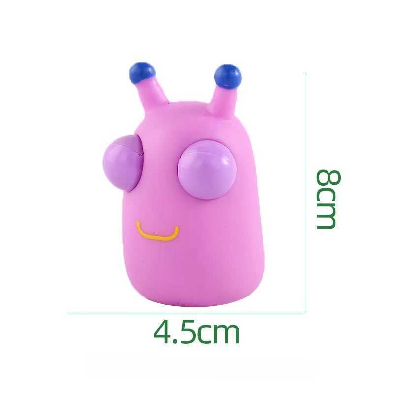 Children Adult Pressure Squeeze Eyes Dragon Green Insect Pet Pink Pig Pinch Exhaust To Relieve Emotional Toys H260326