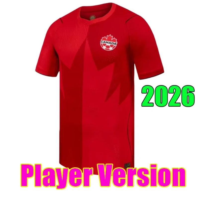 2026 Canada National Team Soccer Jersey Men Women Kids Kit DAVIES J.DAVID LARIN UGBO CAVALLINI MILLAR EUSTAQUIO FRASER Home Football Shirt