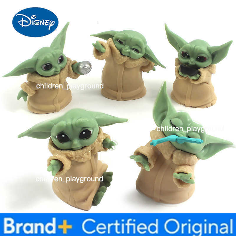 Disney 5pcs/set 4-7cm Baby Yoda Grogu Mandalorian Action Figure Toys Yoda Baby Action Toys Star Wars Figuras Hot Xmas Gifts L260616