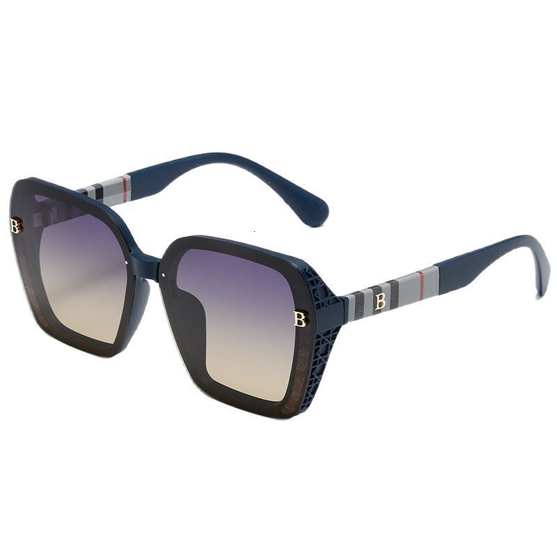 Luxury Brand Designer Sunglasses 2026 New Model Letter Pattern Polarized HD Sunglasses For Women, Light Luxury High-Quality Large Frame Sunglasses Who