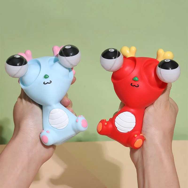 Stretchable Eye Dragon Ornaments Hand Squeezer Sensory Stress Relief Soft Silicone Special Animal Collectible Desk Decor Item H260326