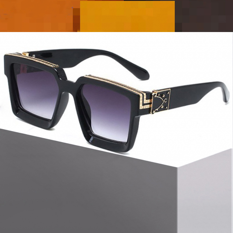 Millionaire Square Sunglasses Men Vintage Luxury Brand Designer Trendy Glasses Women Retro Black Shades Famous Oversized Steampunk IVSTA Fashion Acces