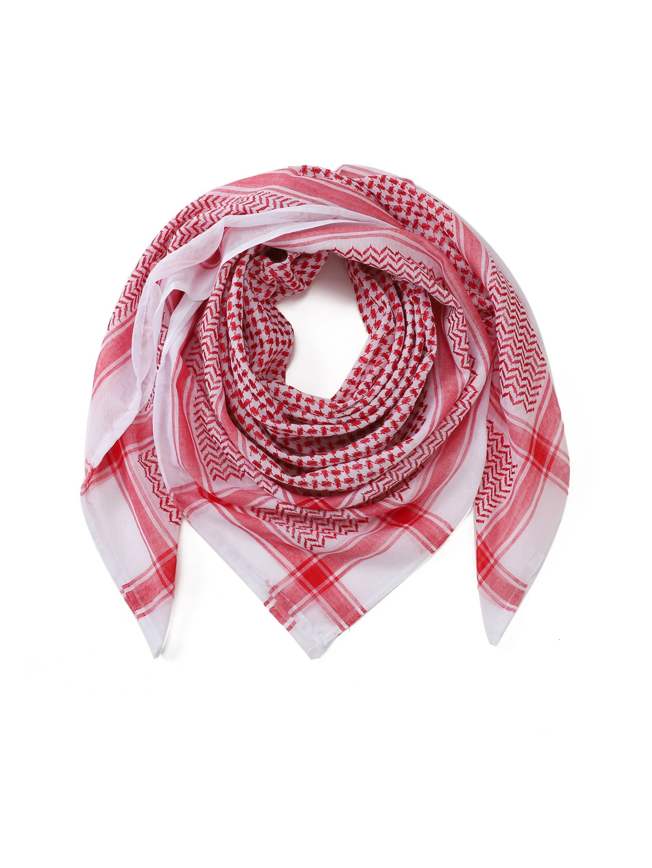 Arab Shemagh Muslim Keffiyeh Head Wrap Tactical Desert Neck Scarf Military Shawl Arabic Headwear with Agal Rope 260326