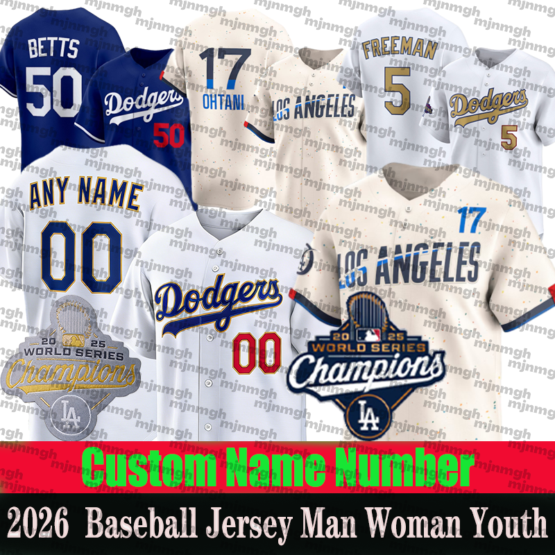 #17 Shohei Ohtani Jersey la dodgers Jersey #5 Freddie Freemann Jersey #18 Yoshinobu Yamamoto Jersey 50 Mookie Bettss shirt Blake Snell Baseball Jerseys