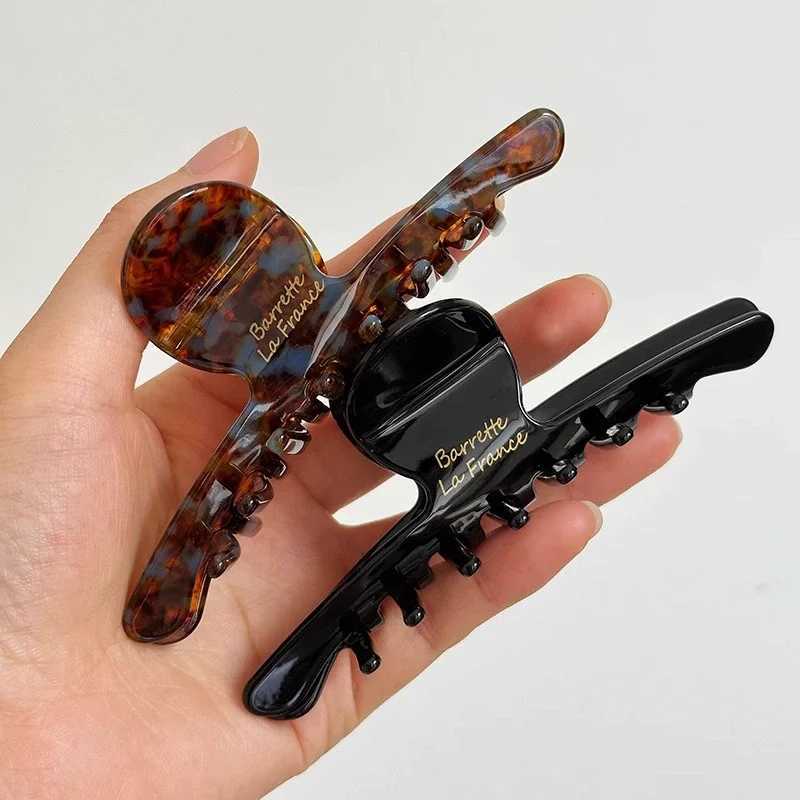 Women Acetate Leopard Hair Claw Hair Claws Chic Barrettes Crab Hairpins Styling Clips Girls Lady Headwear Hair Accessories H260326