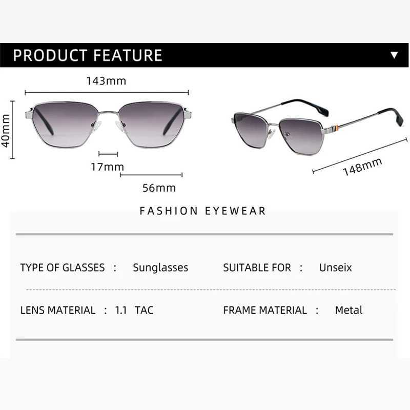 New Fashion Metal Polarized Glasses Retro Conical Driving Travel Optical Prescription Sun Protection Sunglasses Women PS33206 D260326