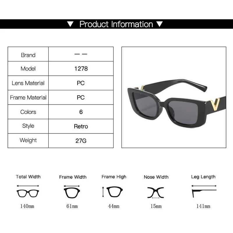 Retro Rectangle Sunglasses Women Brand Designer Vintage Small Frame Sun Glasses Ladies Classic Black Square Oculos De Sol D260326