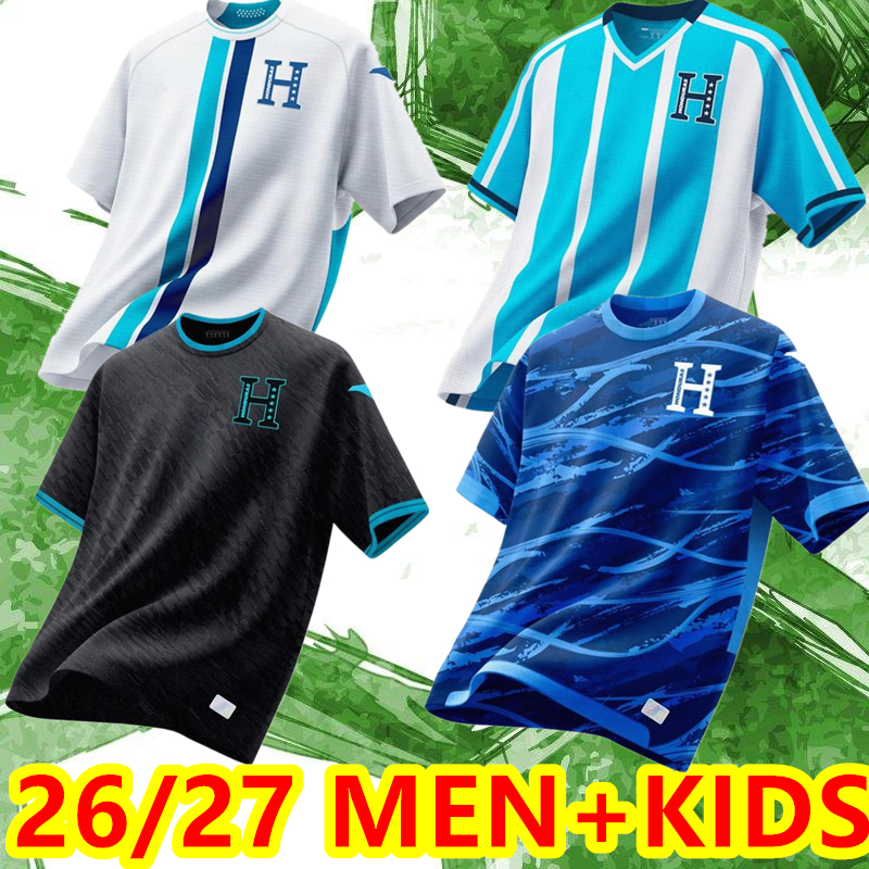 2026 Honduras National Team Mens Kids Soccer Jerseys CARLOS RODRIGUEZ LOZANO QUIOTO GARCIA Home White Away Football Shirt 26 27 Preliminaries