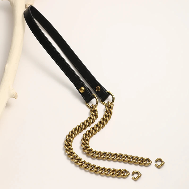Chains Strap Handbag Handles Shoulder Straps Vintage Gold Bag Chain Strap Replacement Leather Bag Accessories 260326