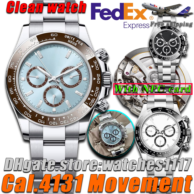 Mens watch Luxury watch Clean Factory watch platona Cal.4131 Movement Designer watches men Automatic Mechanical watch 40MM High quality 72-hour power storage watch