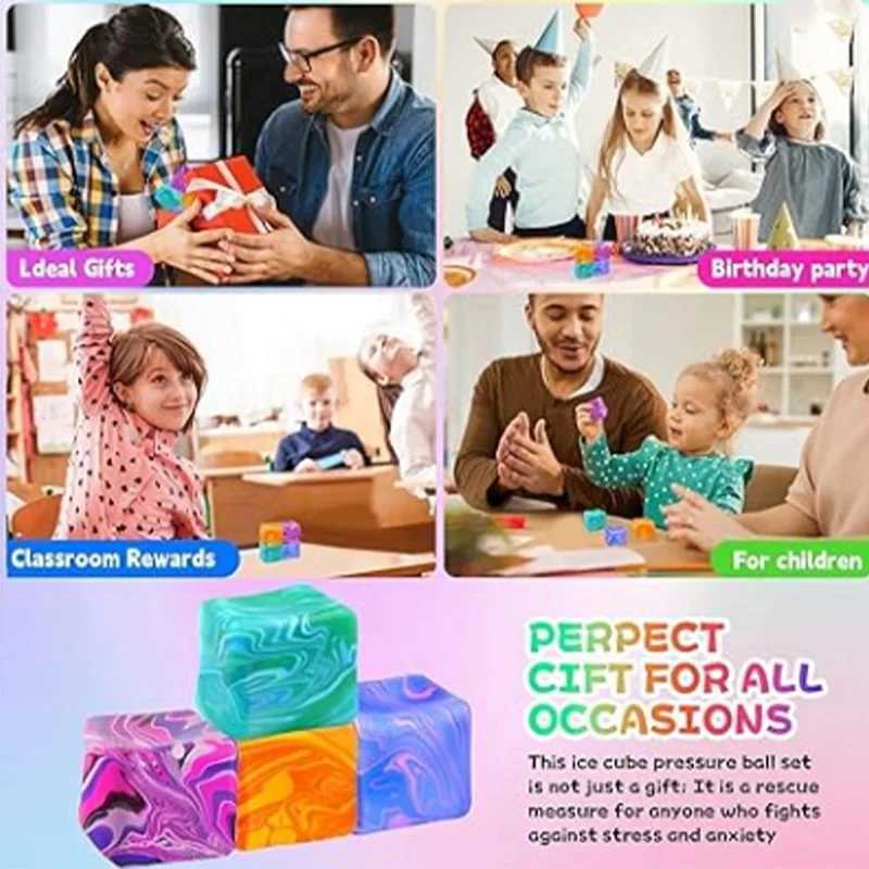 Needoh Ripple Ice Cube Maltose Decompression Toy Ice Cube Fidget Toys Squeeze Toy Anti-stress Sensory Toy Pinch For Kids Adults Z260326 - view 6