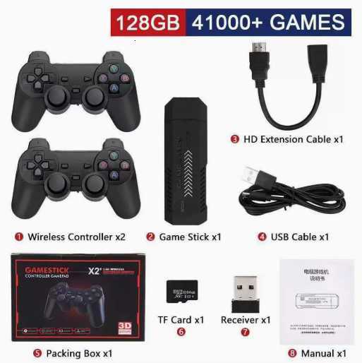 Arcade Box Video Game Console 4K HD Display Email Console for PS1/DC/N64 50000+Gaming Console Y241109