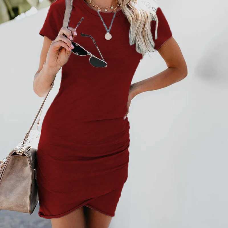 Sleeveless Irregular Hip Hugging Short Skirt Womens Casual Fashion Slim Street Party Basic Mini Skirt M260326