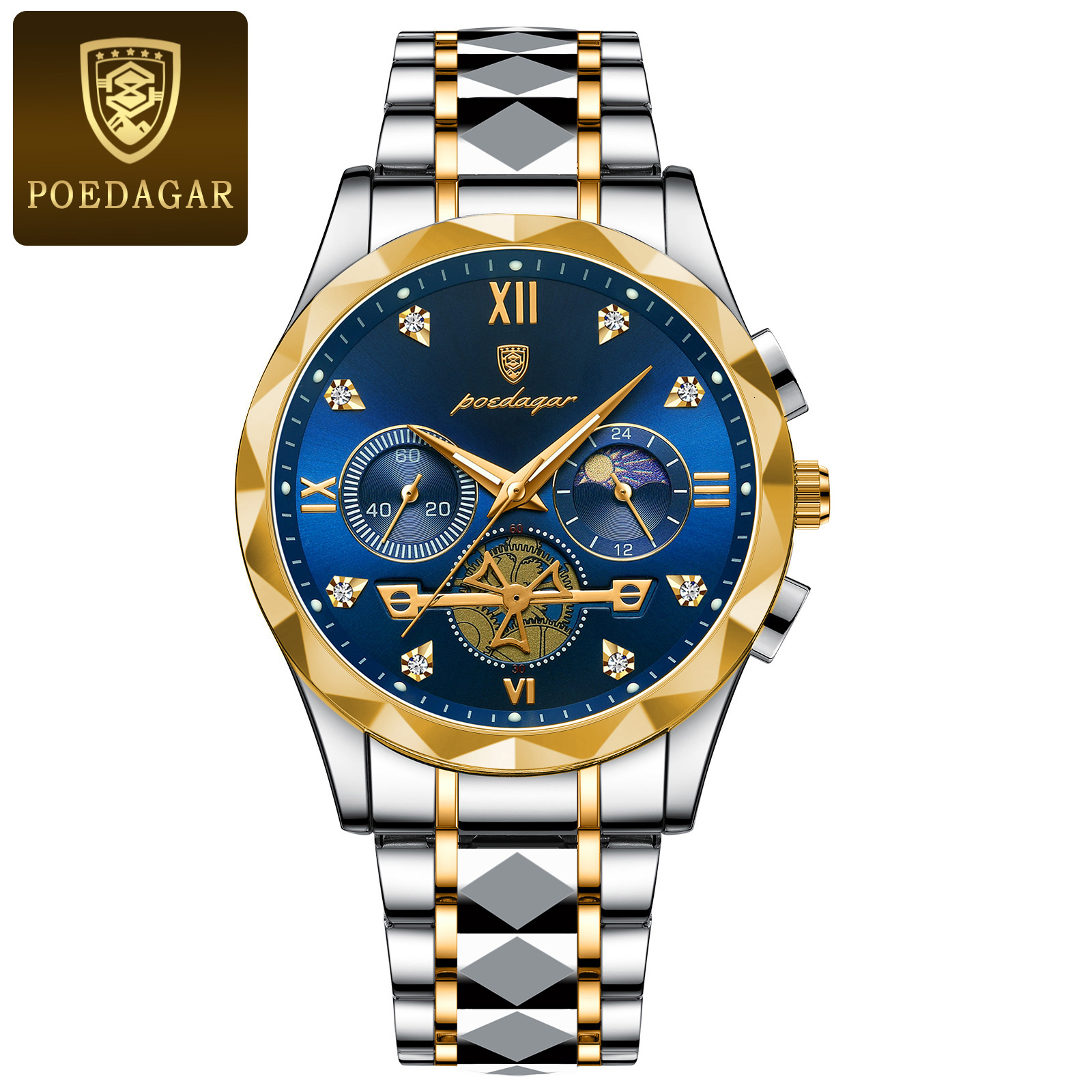 Men's Waterproof Luminous Multi-functional Fashionable High-end Business Watch Designer Watch Quartz Watch Outdoor Sports Watch Luxurious Combina