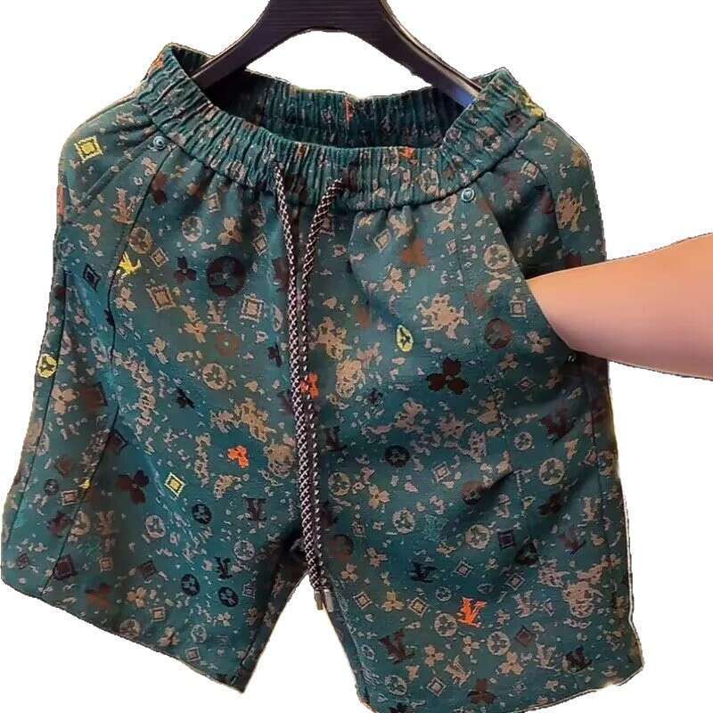 Cross-Border Men's New Trendy Retro Casual Loose Versatile Shorts, Summer Light Luxury Vintage Washed Shorts