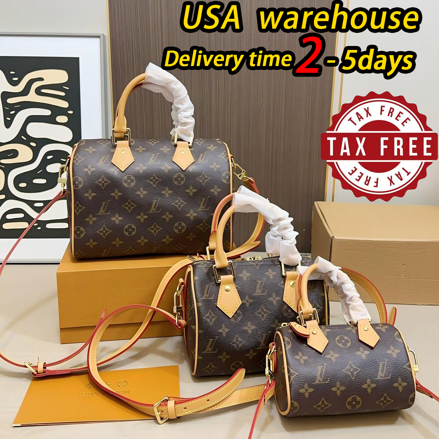 Designer Bag Luxury Bag Shoulder Bag women's tote bag High quality leather classic floral handbag diagonal cross bag 10