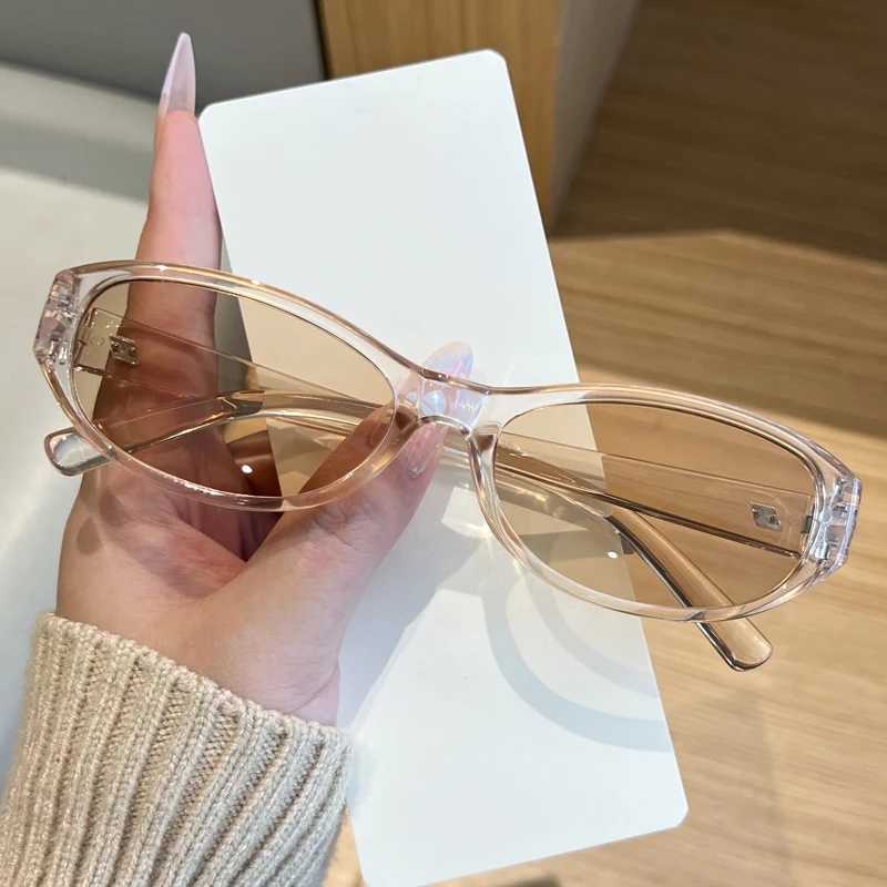 3pcs New Trend Small Oval Punk Sunglasses Women Fashion Gradient Lens Shades Eyewear Retro Rivets Sun Glasses Frame UV400 D260326