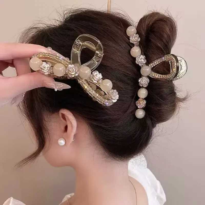 Exquisite And Versatile Flower Clip Fashionable Hair Accessories For Women H260326
