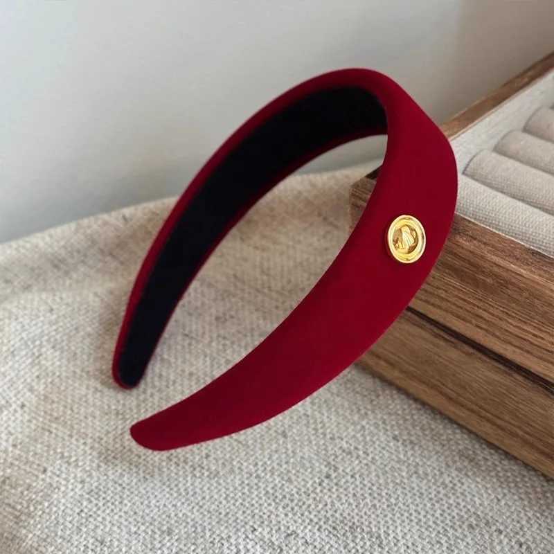 Festive Party Red Velvet Hairbands Headband Women Girls Scrunchies Hair Head Hoop Bands Accessories Headdress Headwear Ornament D260326